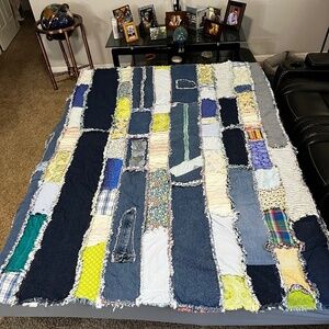 Hand Made Rag Quilt